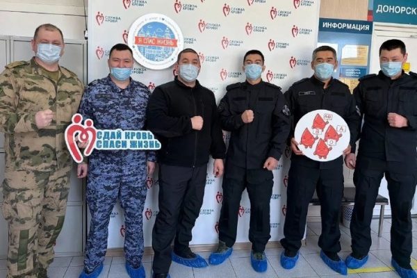 Астраханские росгвардейцы — участники СВО сдали кровь для больниц региона