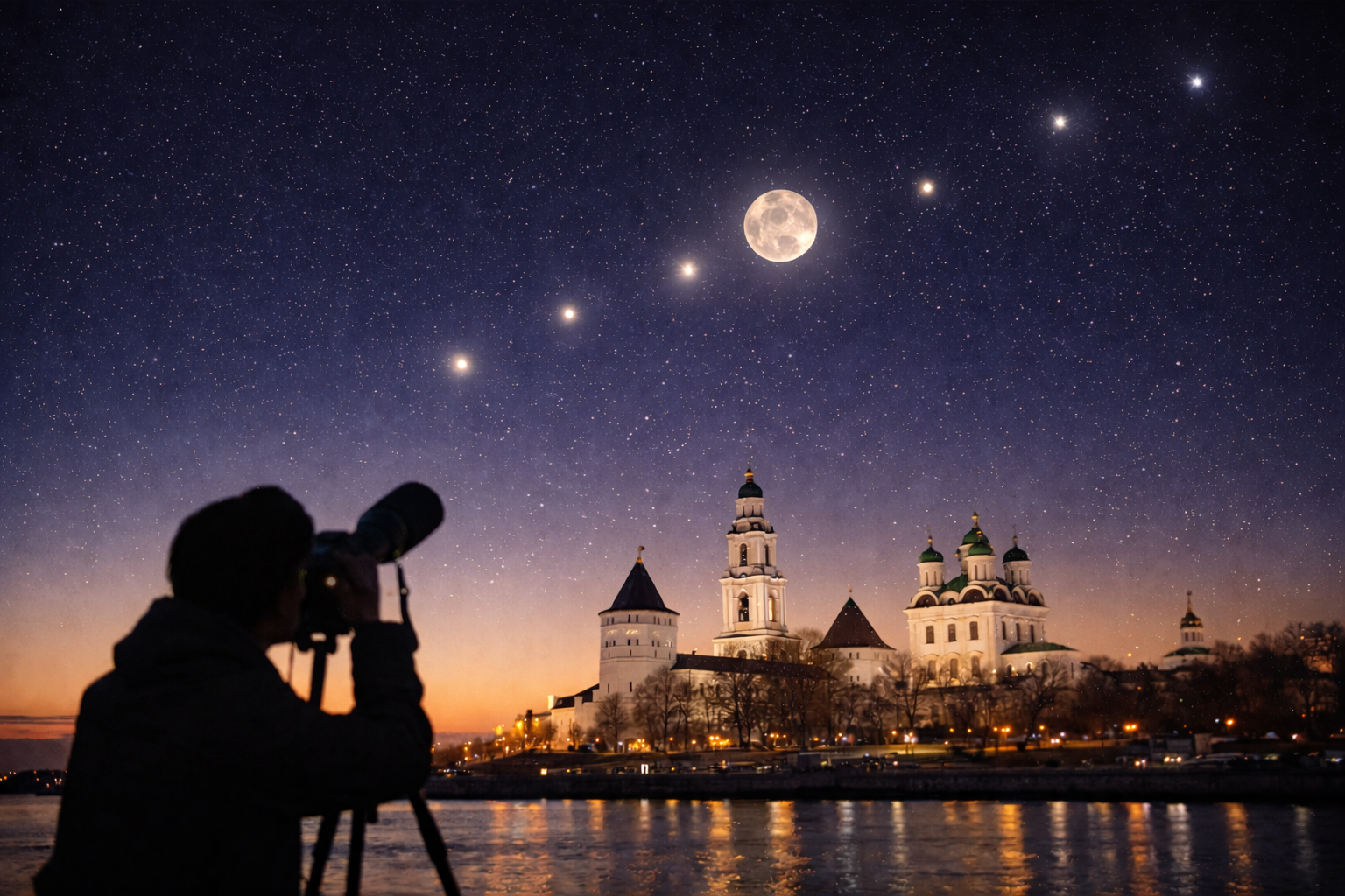 Астрахань станет лучшей точкой для наблюдения за парадом шести планет - PRO Астрахань