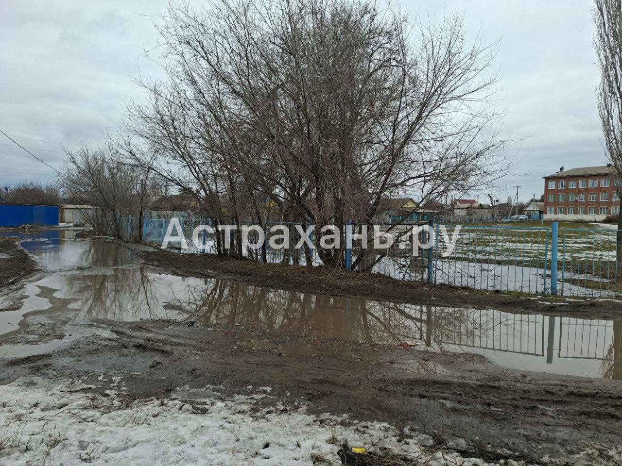 "Школа на болоте": астраханские школьники добираются до парт по колено в грязи