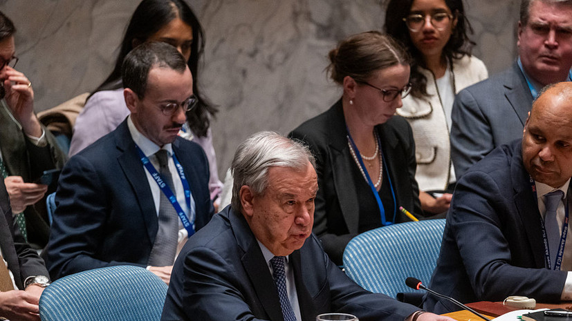 Генсек ООН призвал к деэскалации и прекращению огня на Ближнем Востоке