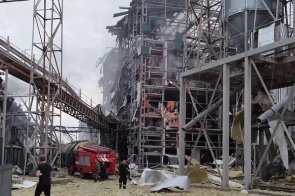 В Полтавской области Украины повреждено промышленное предприятие