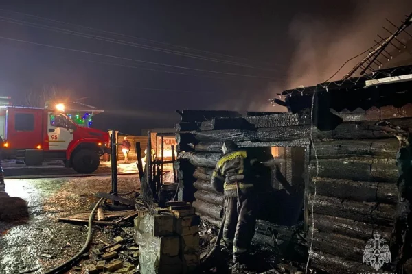 Две женщины погибли во время пожара под Красноярском