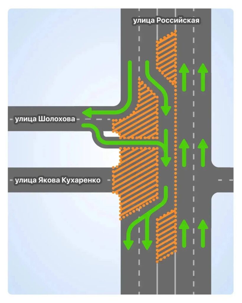 В Краснодаре на месяц продлили ограничение на проезд на участке ул. Российской