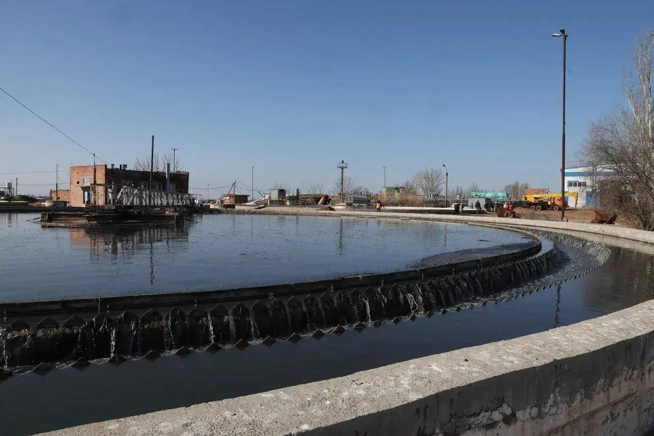 В Астраханской области проинспектировали ход работ на Северных очистных сооружениях