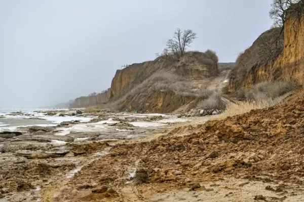 Побережье Таганрогского залива исчезает быстрыми темпами